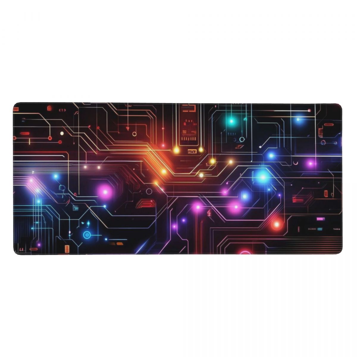 Tech Accessories For Laptop - Alfombrilla de ratón grande con circuito