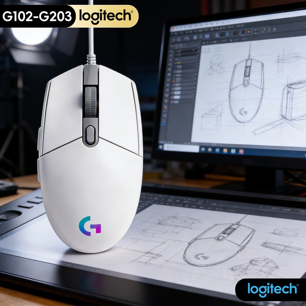 Logitech Mouse G203 - Ratón Logitech G203 Prodigy Series Original
