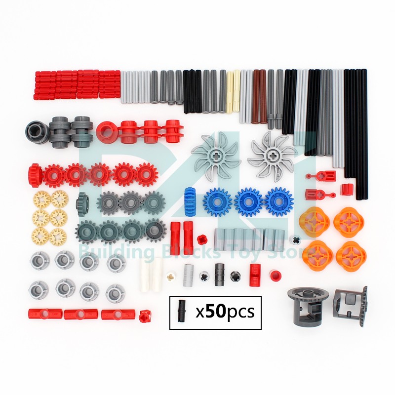 Tech Gear Accessories - 181 Piezas MOC, Piezas Técnicas, Conector