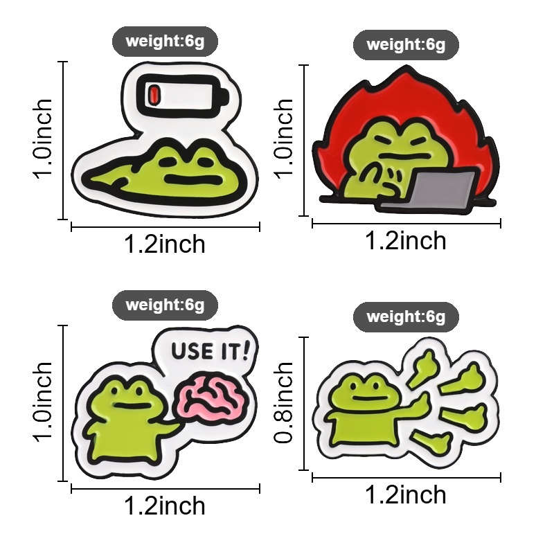 Pin de esmalte de rana diverti - Kawaii Tech Accessories reseña y precio