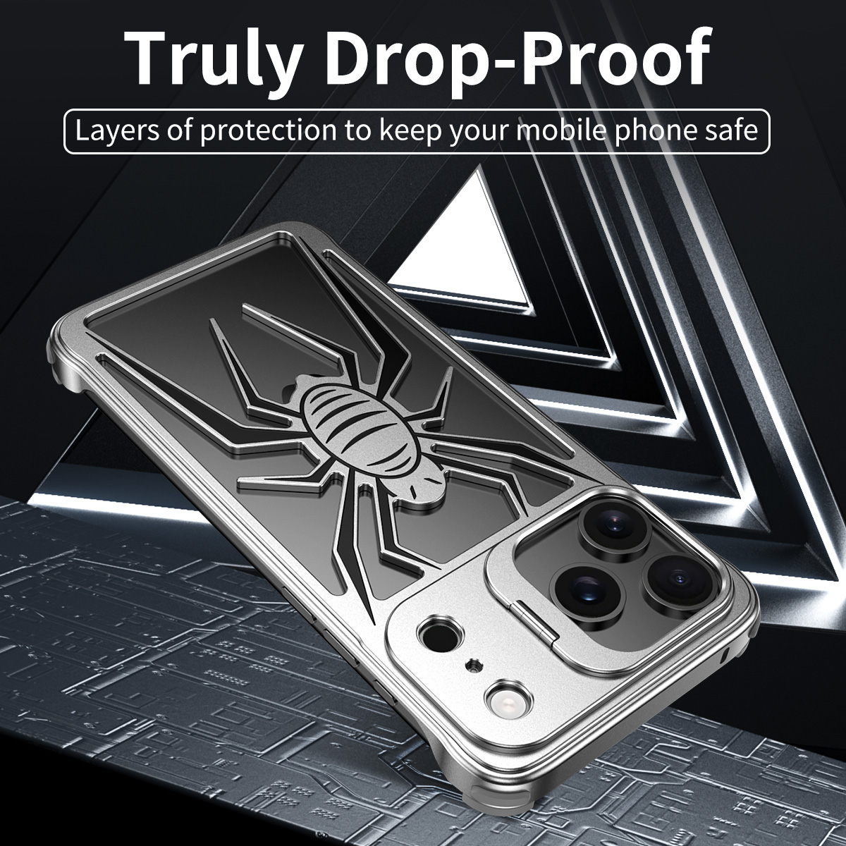 Funda de Metal de Lujo con Dis - Phone Stand Aluminum reseña y precio