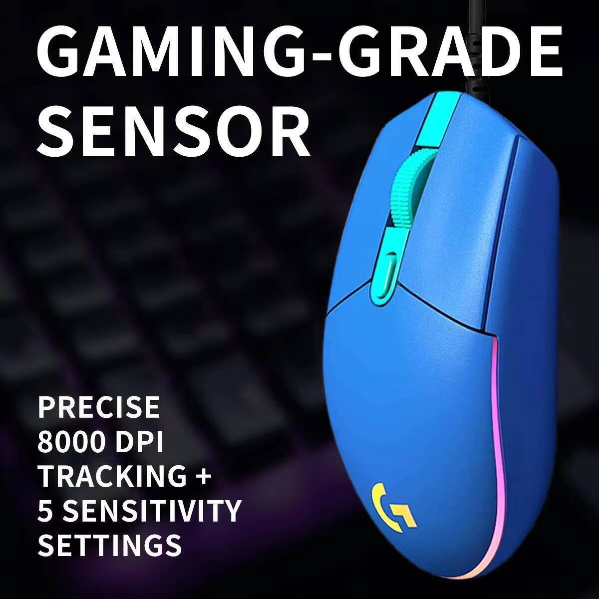 Ratón para juegos con cable Lo - Logitech Mouse G203 reseña y precio
