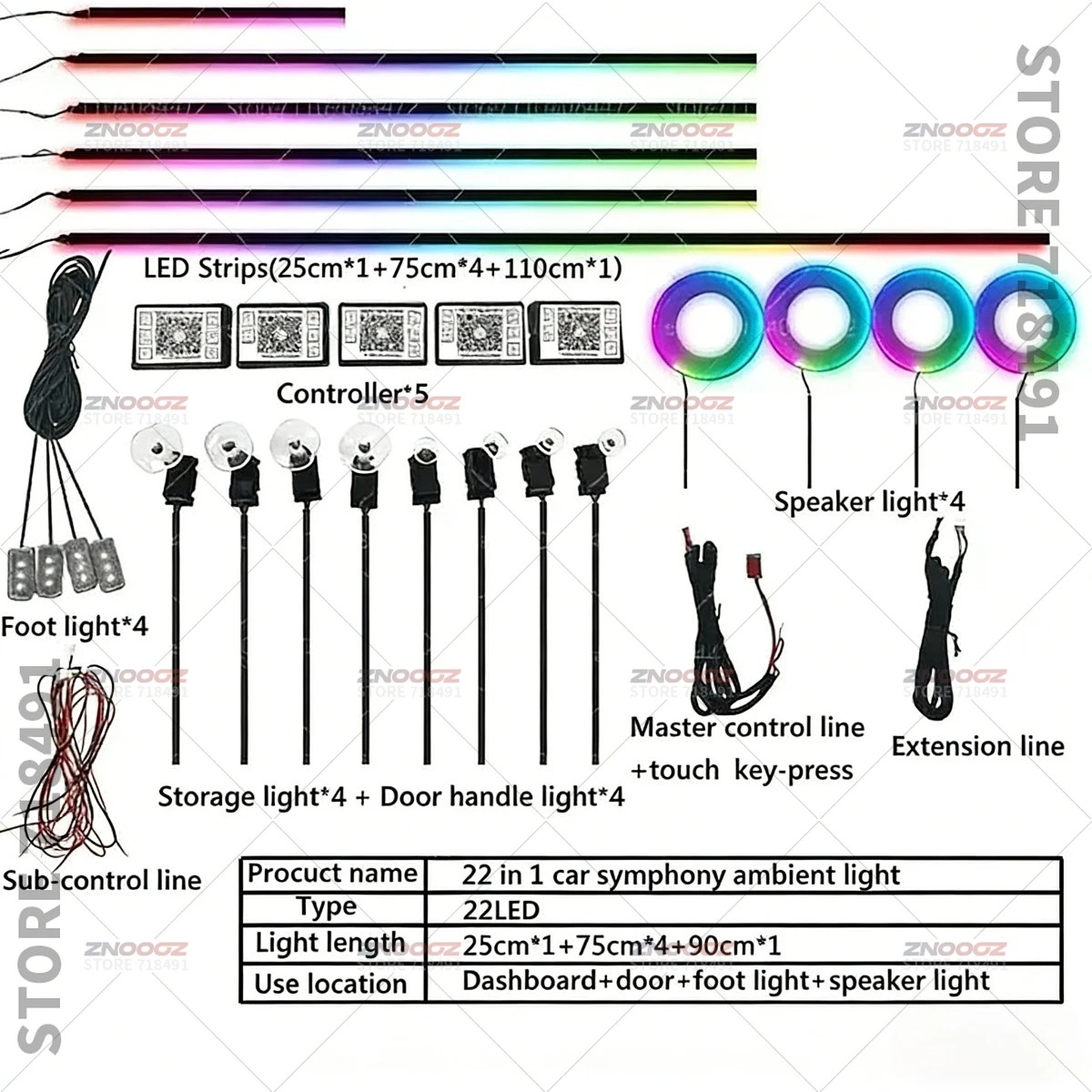 Luces ambientales RGB acrílica - Tech Lighting Accessories reseña y precio