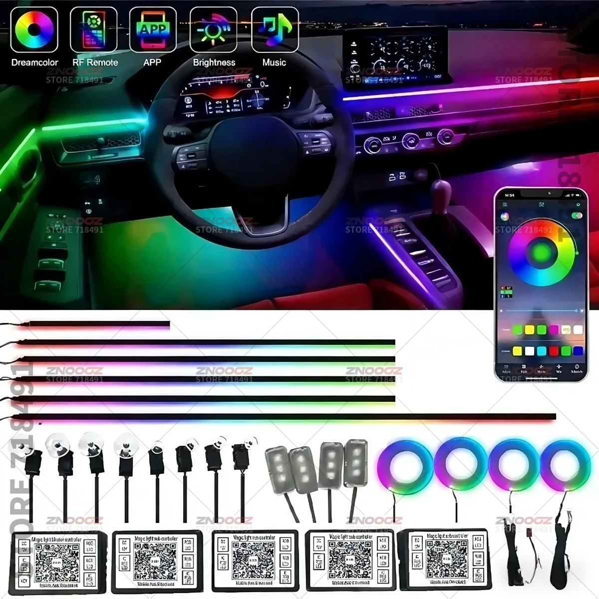 Luces ambientales RGB acrílica - Tech Lighting Accessories reseña y precio