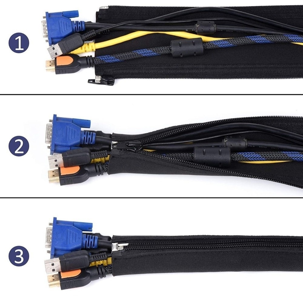 Bolsa organizadora de cables d - Cable Sleeve Neoprene reseña y precio