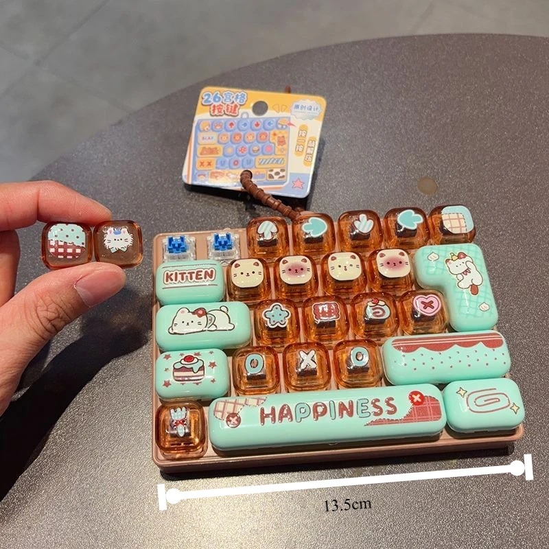 Llavero de Teclado con Teclas  - Kawaii Tech Accessories reseña y precio