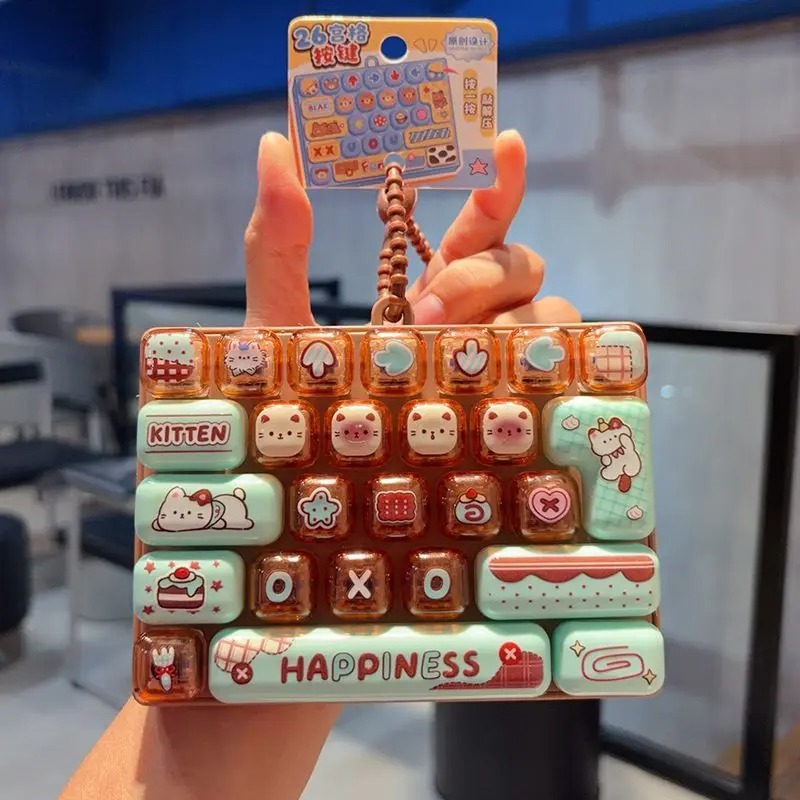 Llavero de Teclado con Teclas  - Kawaii Tech Accessories reseña y precio