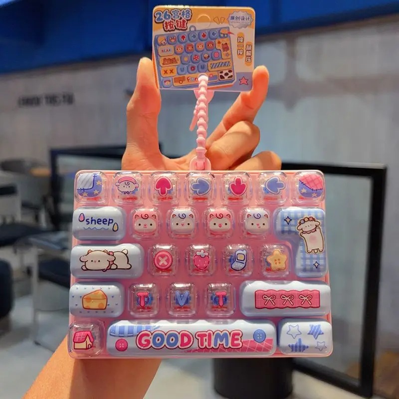Llavero de Teclado con Teclas  - Kawaii Tech Accessories reseña y precio